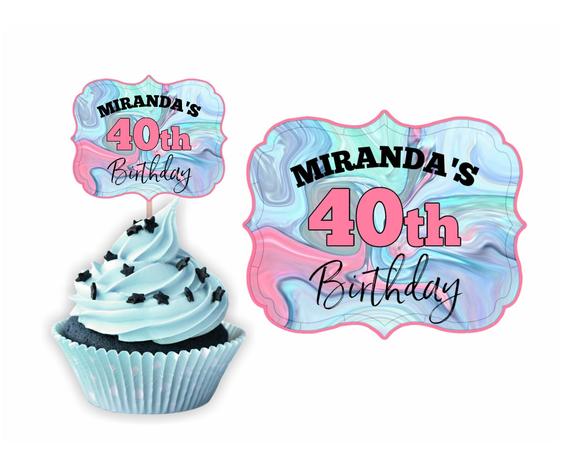 Birthday Cupcake Toppers - Image 2