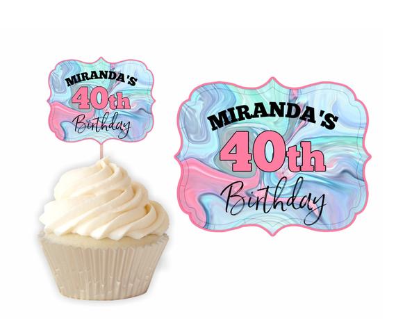 Birthday Cupcake Toppers - Image 3