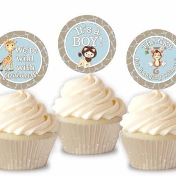 Safari Theme Cupcake Toppers