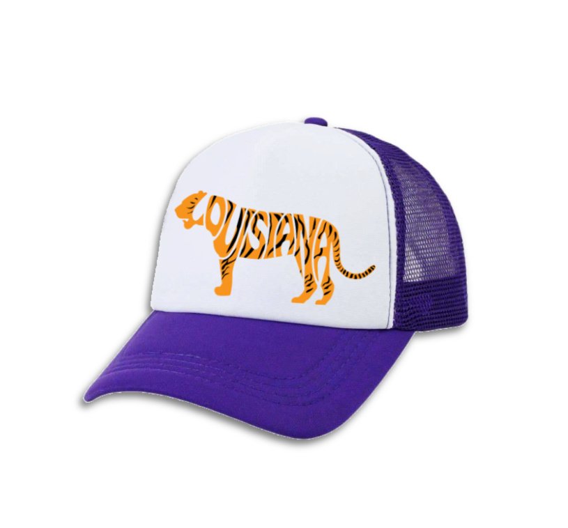 Louisiana Tiger Word Art Hat - Image 7